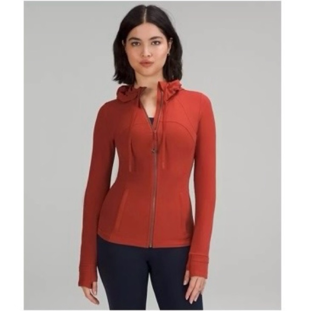Hooded Define Jacket, *Nulu, color in Cayenne, size 8